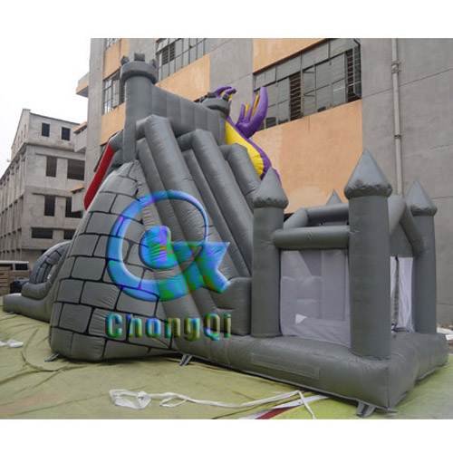 inflatable dinosaur slides
